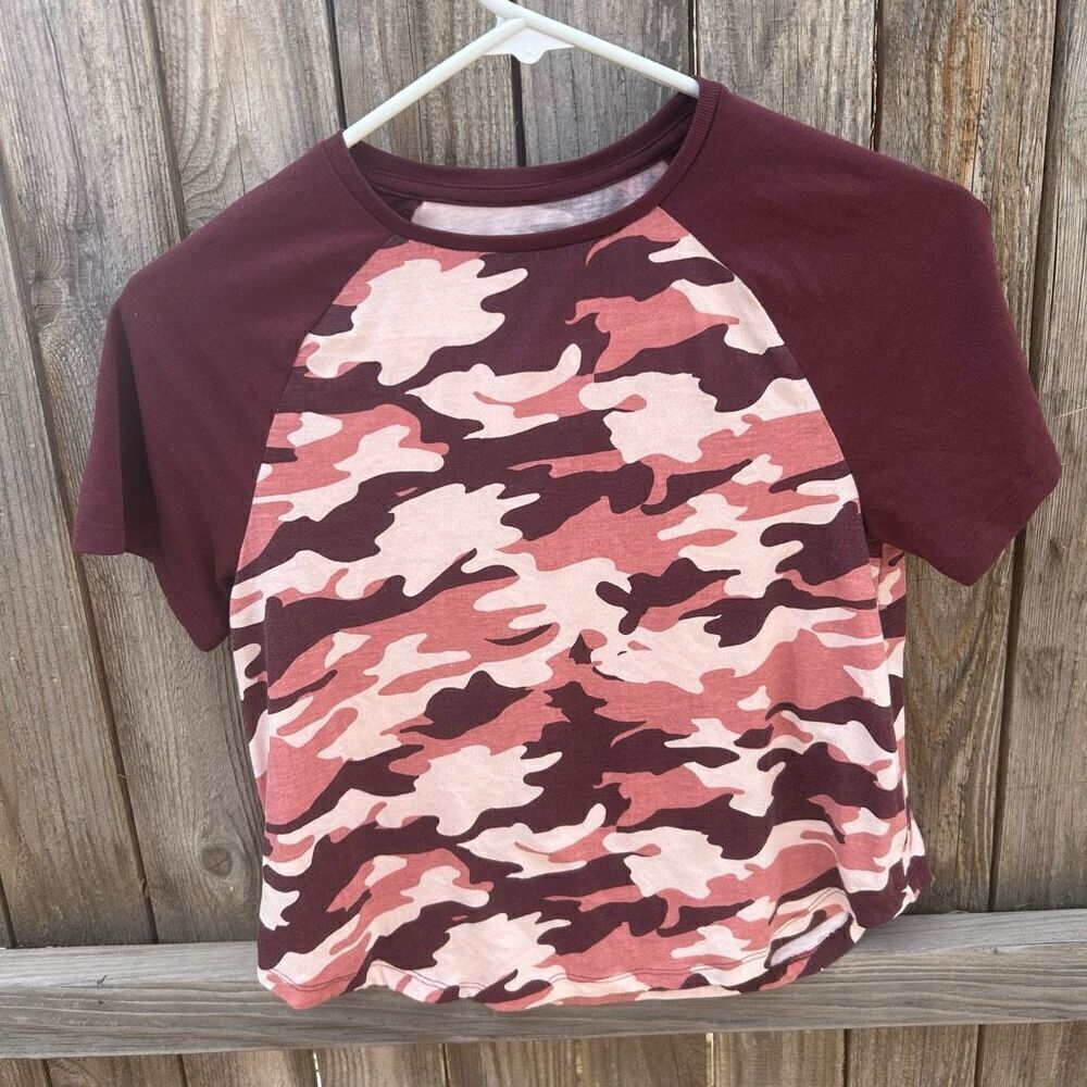 Dip t-shirt short sleeve size small pink camouflage
